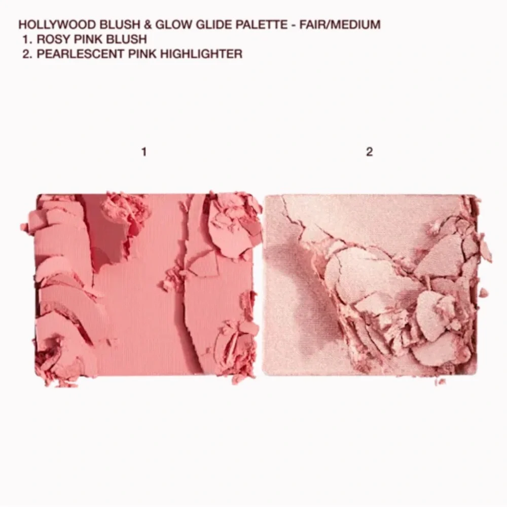 🌸 CHARLOTTE TILBURY Mini Hollywood Blush & Glow Glide Palette - FAIR-MEDIUM